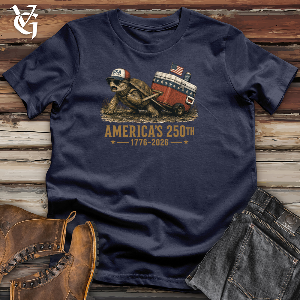 Viking Goods Turtle Cooler Softstyle Tee Navy / L