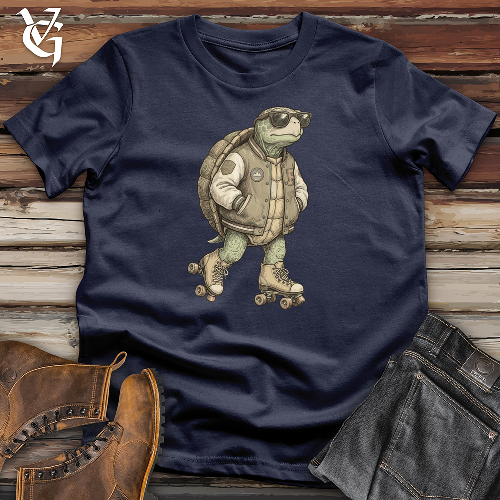 Viking Goods Turtle Rollerblader Tee Navy / L