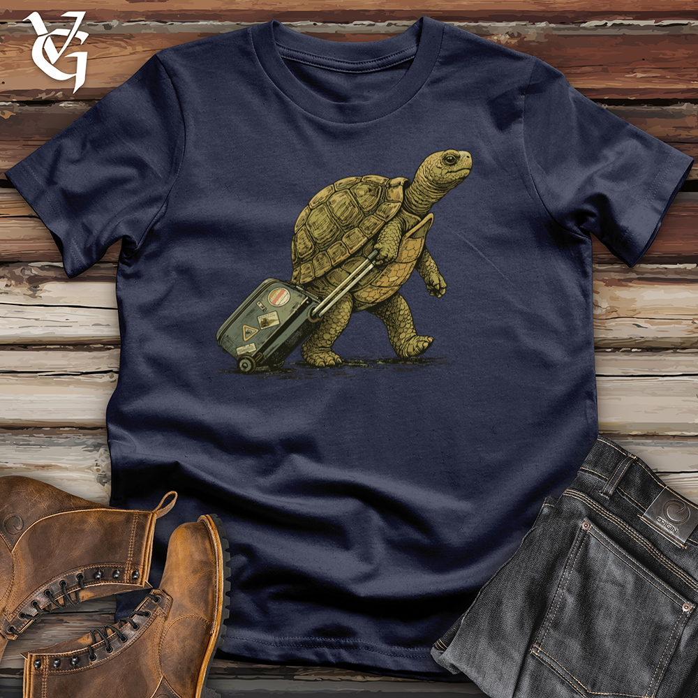 Viking Goods Turtle With Bag Tee Navy / L