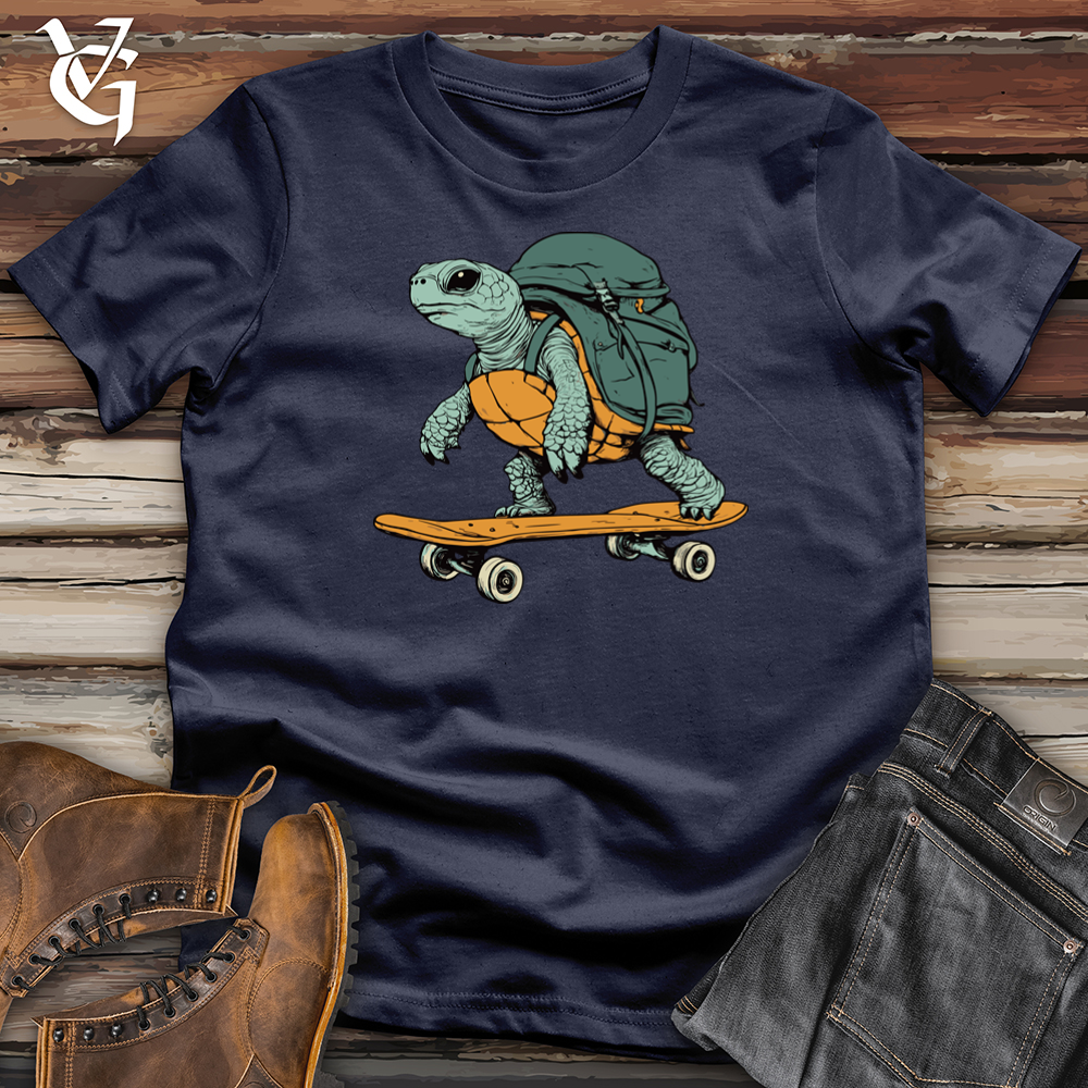 Viking Goods Turtley Cool Skate Softstyle Tee Navy / L