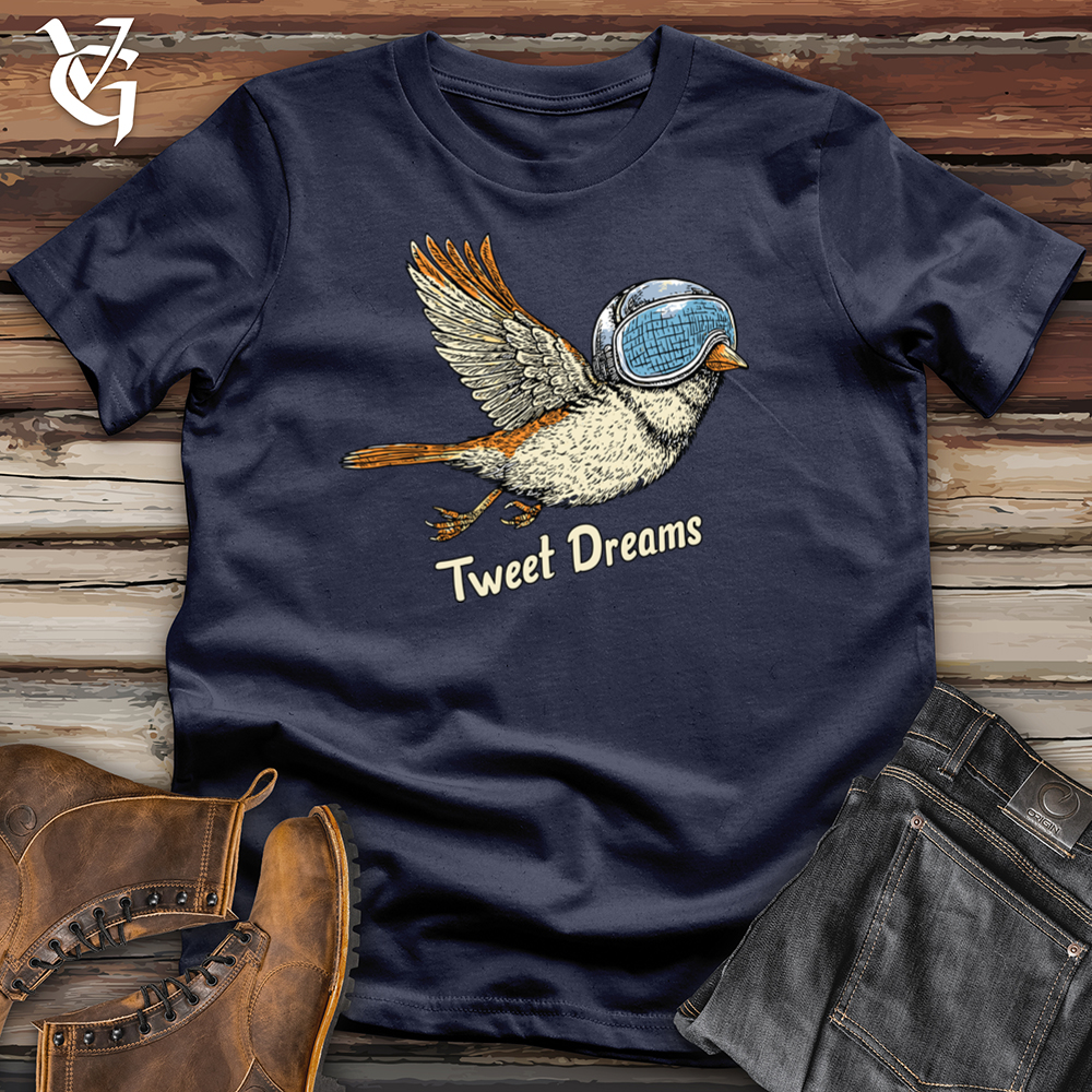 Viking Goods Tweet Dreams Sparrow Softstyle Tee Navy / L