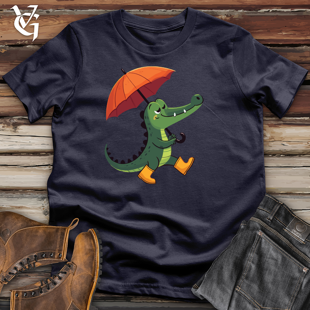 Viking Goods Umbrella Gator Cotton Tee Navy / L