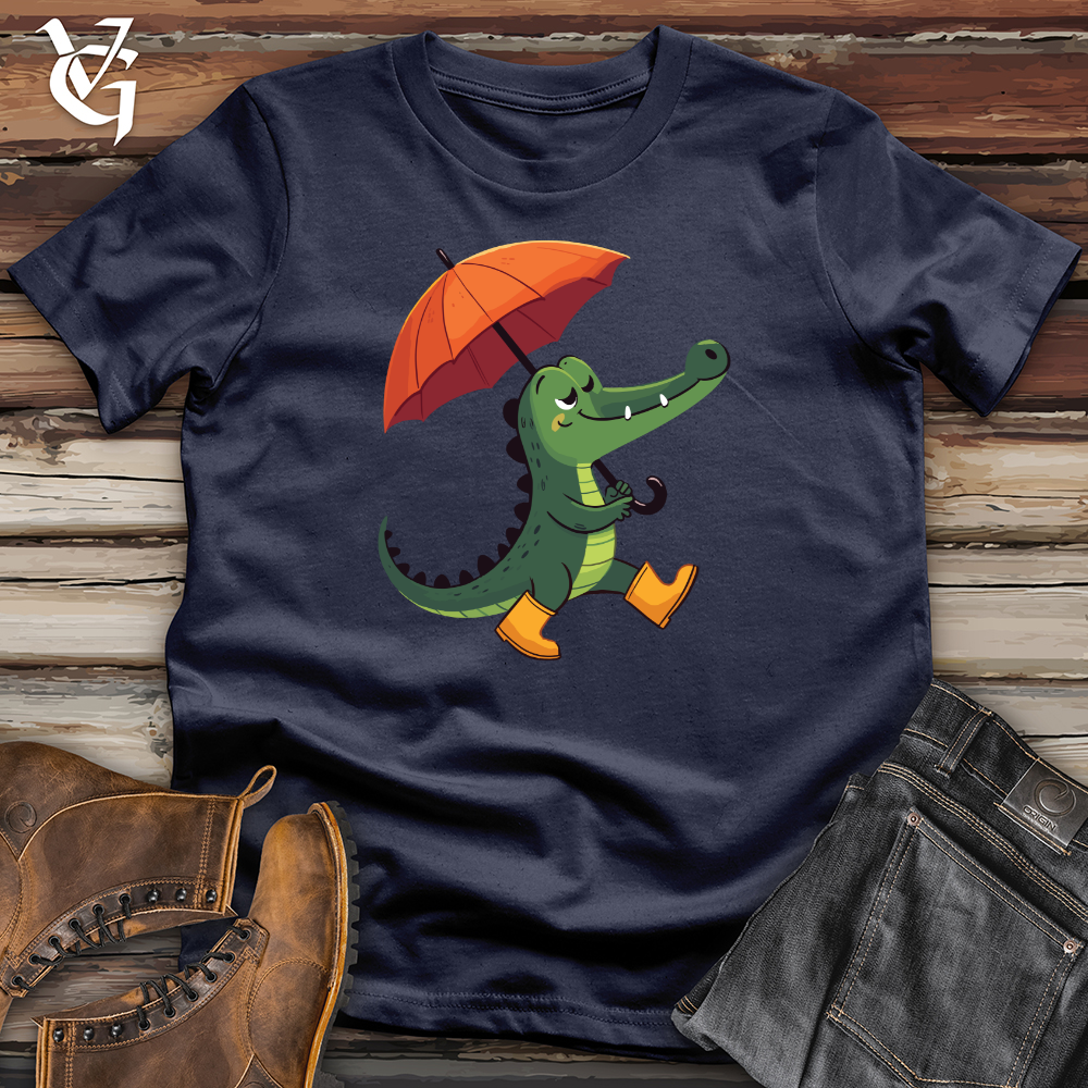 Viking Goods Umbrella Gator Softstyle Tee Navy / L