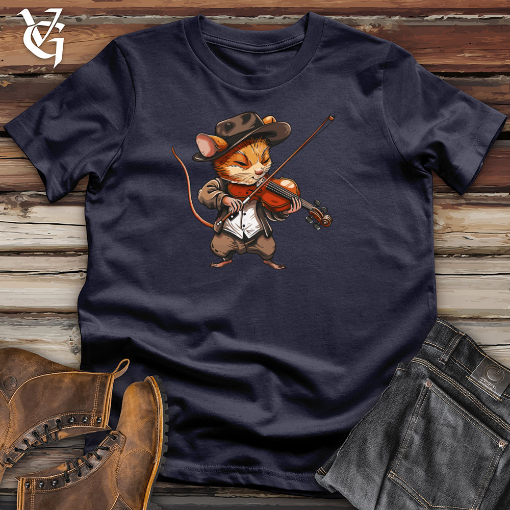 Viking Goods Vole Virtuoso Violinist Cotton Tee Navy / L