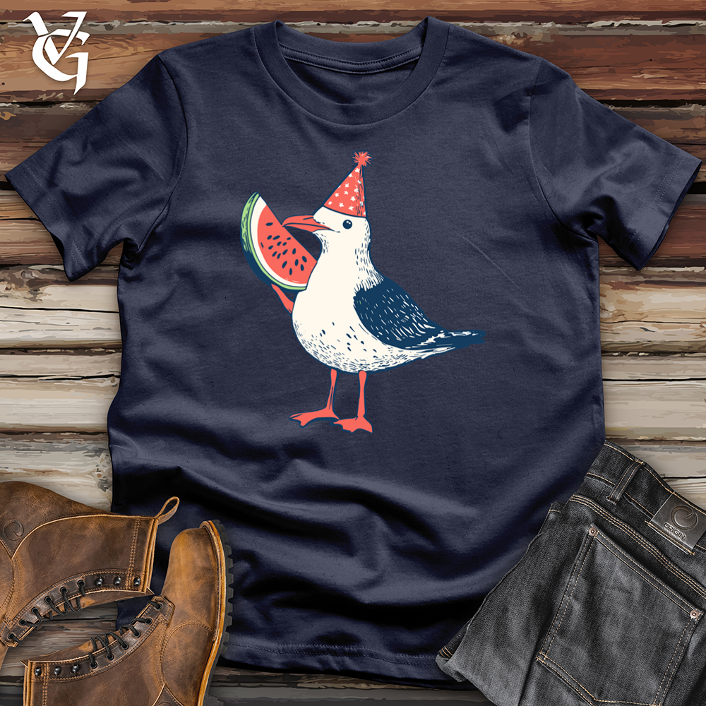 Viking Goods Watermelon Sea Gull Softstyle Tee Navy / L