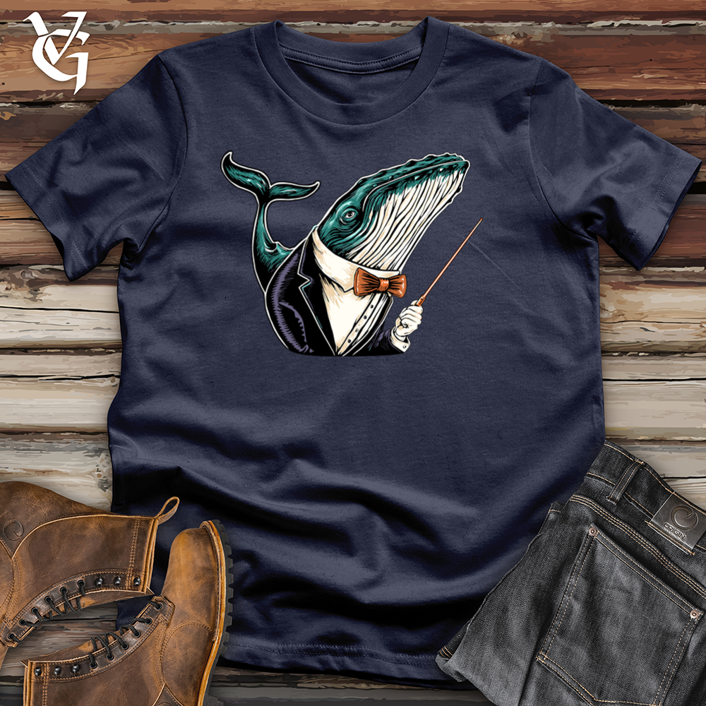 Viking Goods Whale Composer Softstyle Tee Navy / L