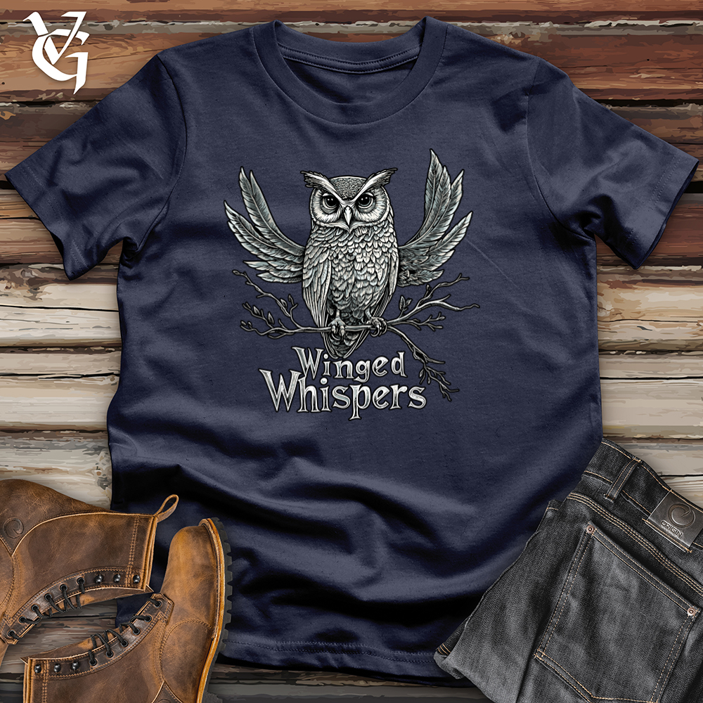 Viking Goods Winged Whispers Softstyle Tee Navy / L