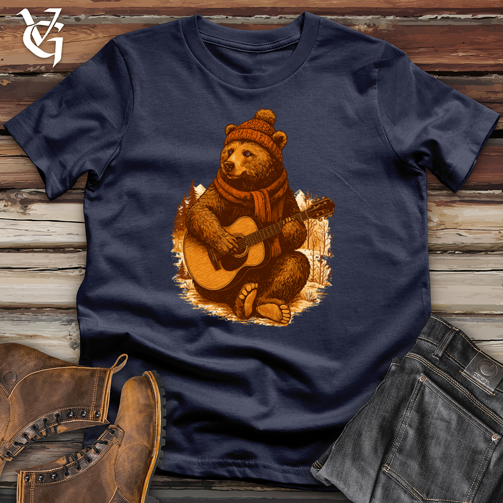 Viking Goods Winter Bear Guitarist Tee Navy / L