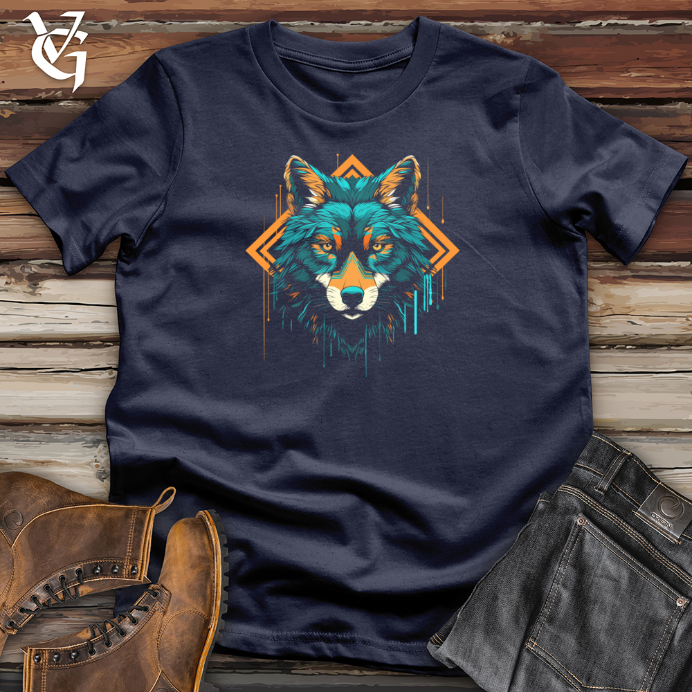 Viking Goods Wolf Geometric Gaze Softstyle Tee Navy / L