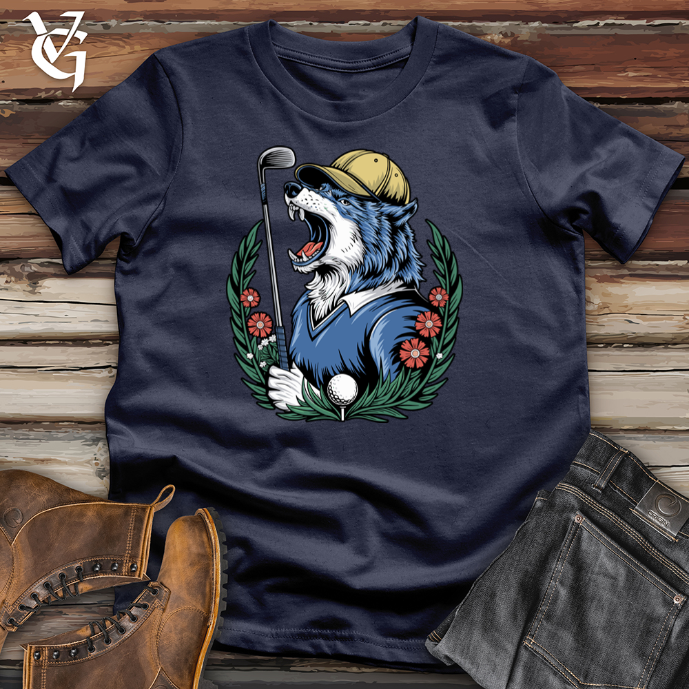 Viking Goods Wolf Wedge Softstyle Tee Navy / L
