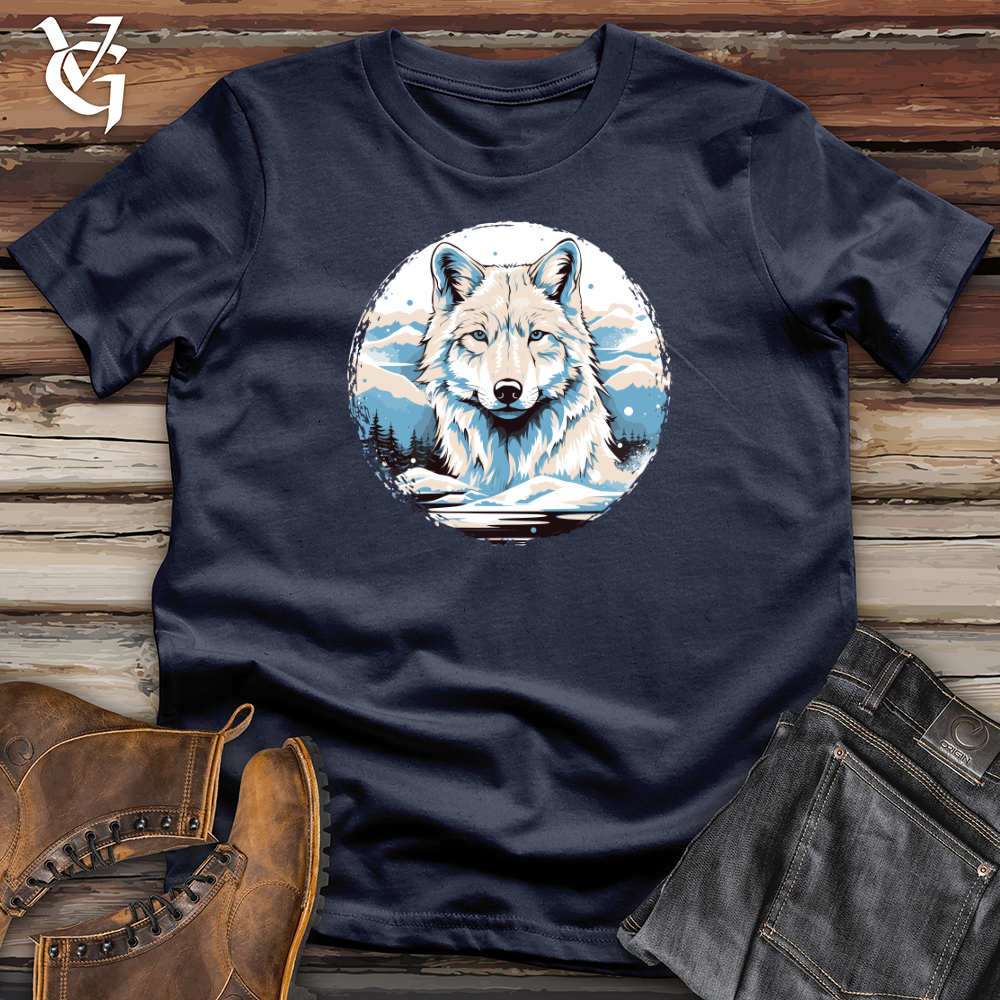 Viking Goods Wolf Winter Majesty Softstyle Tee Navy / L