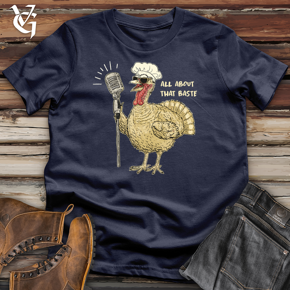 Viking Goods All About That Baste Turkey Softstyle Tee Navy / S