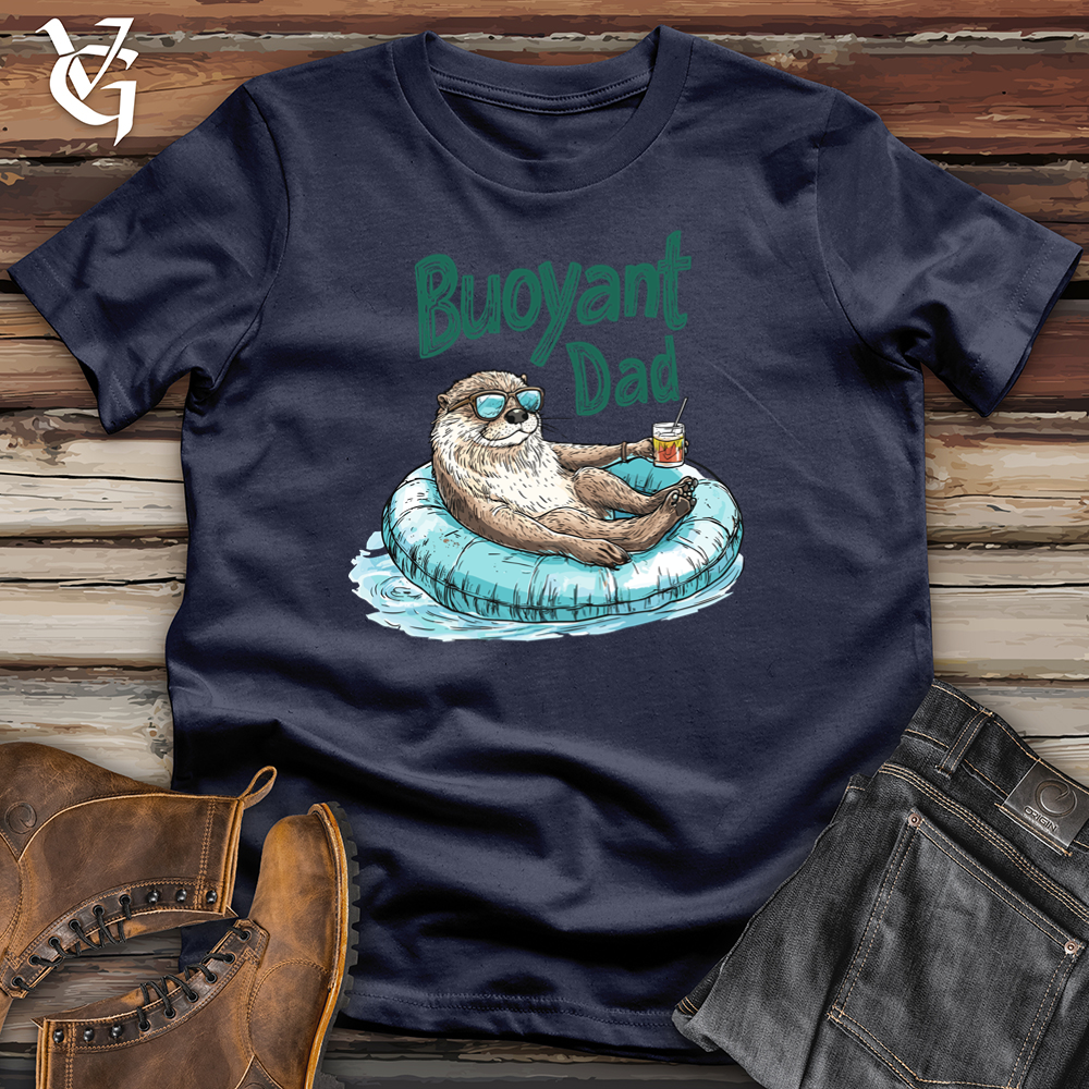 Viking Goods Buoyant Otter Dad Softstyle Tee Navy / S