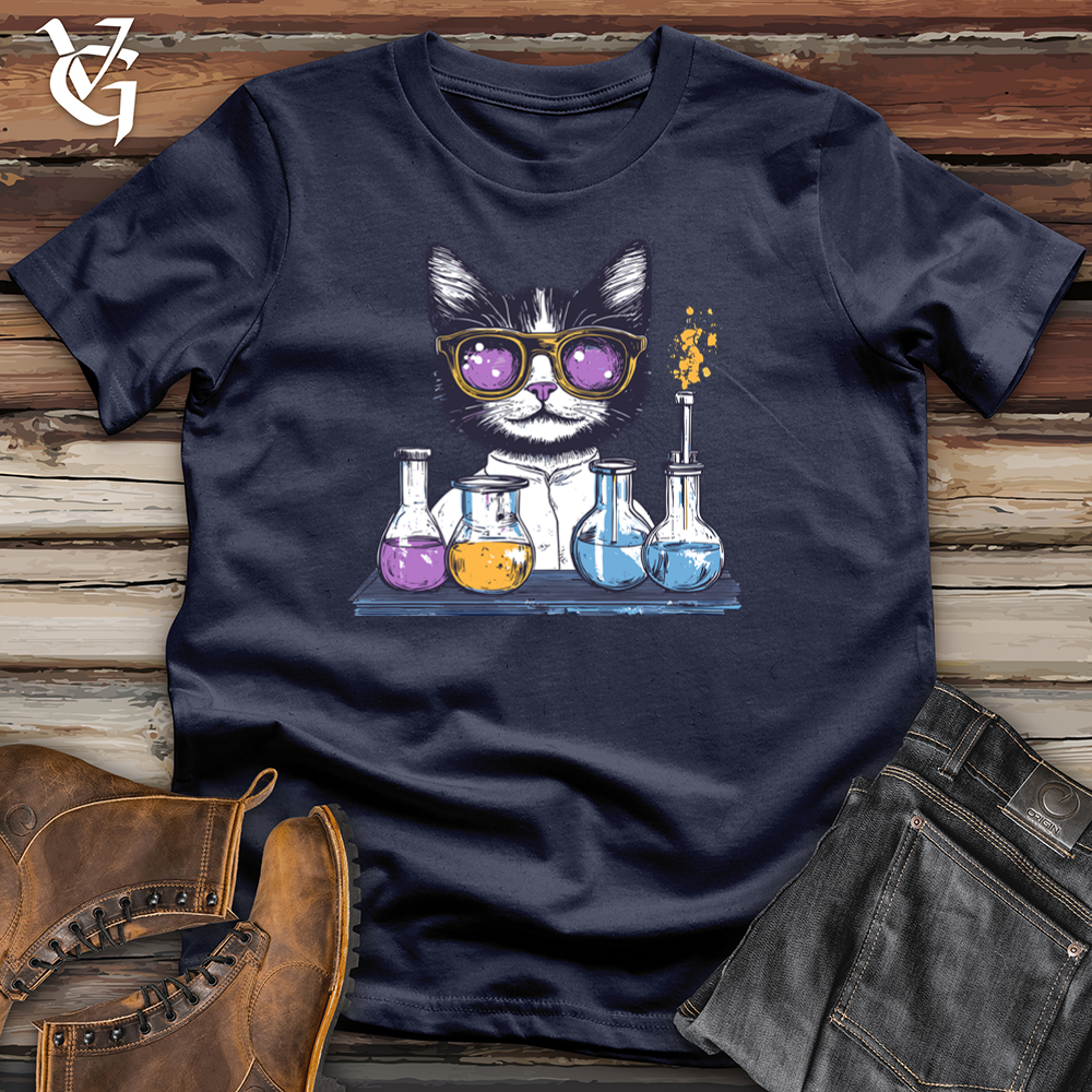 Viking Goods Cat Experiments Softstyle Tee Navy / S