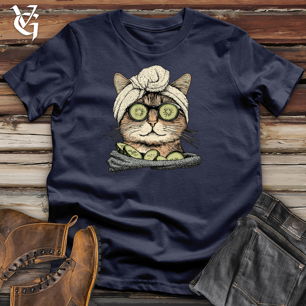 Viking Goods Cat Spa Treatment Softstyle Tee Navy / S
