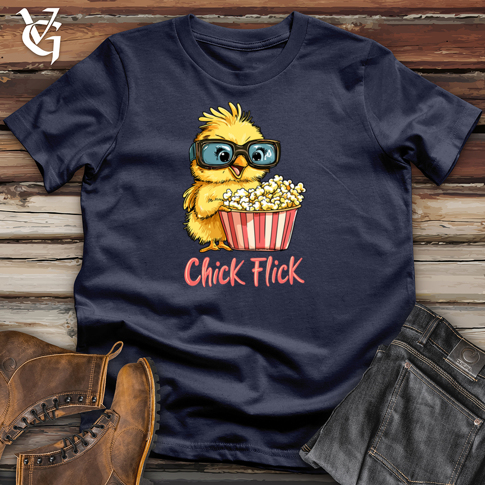 Viking Goods Chick Flick Softstyle Tee Navy / S