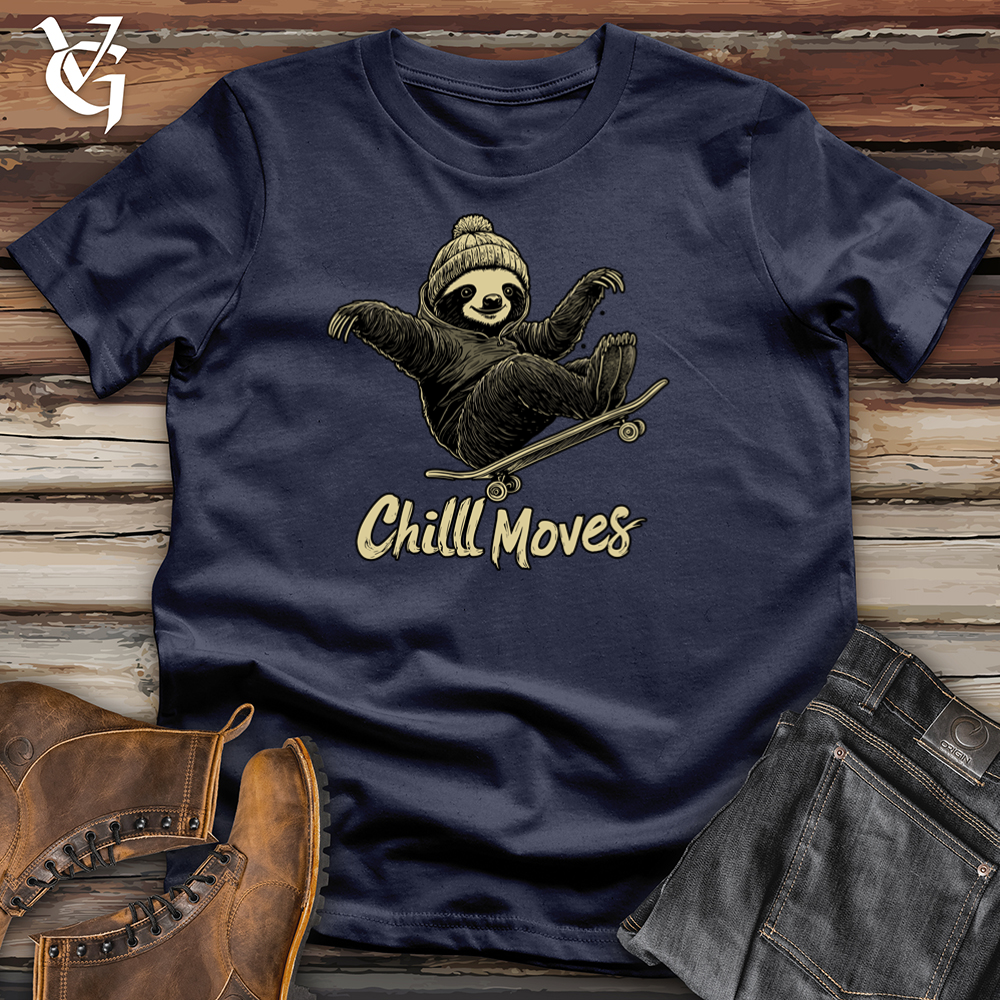 Viking Goods Chill Moves Sloth Softstyle Tee Navy / S