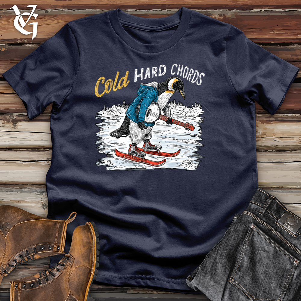 Viking Goods Cold Hard Chords Penguin Softstyle Tee Navy / S