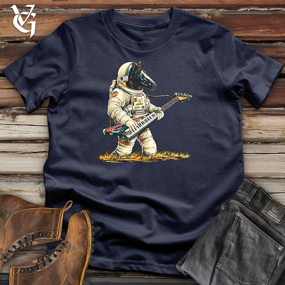 Viking Goods Cosmic Horse Keyboard Guitar Softstyle Tee Navy / S