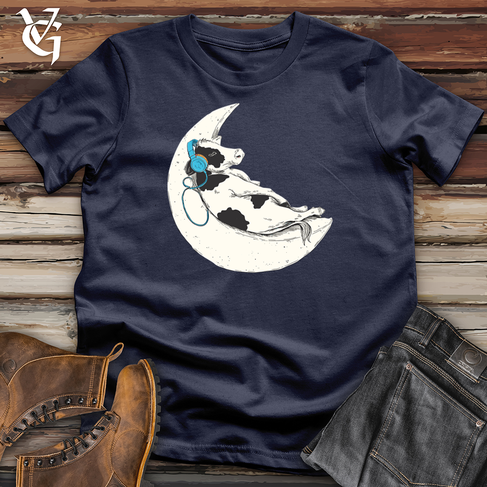 Viking Goods Cow Moon Lullabies Softstyle Tee Navy / S
