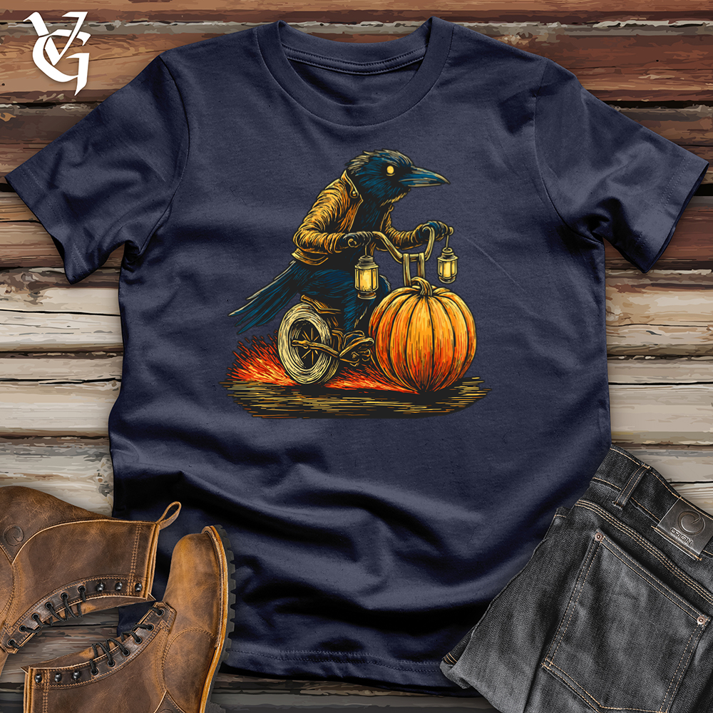 Viking Goods Crow Riding Bike Softstyle Tee Navy / S
