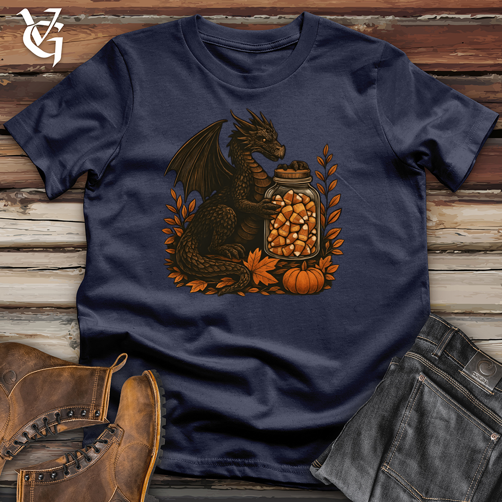 Viking Goods Dragon Candy Corn Treasure Softstyle Tee Navy / S