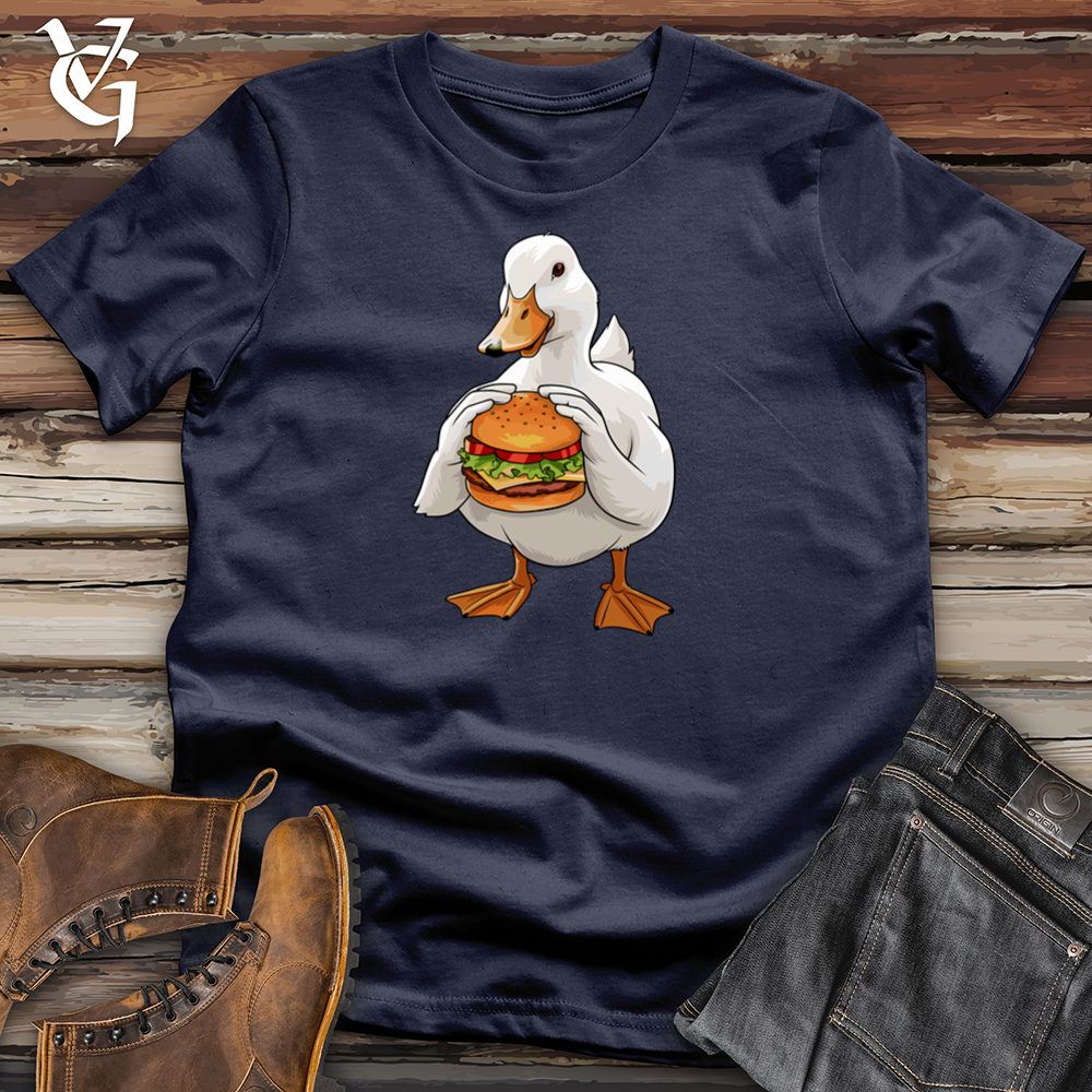 Viking Goods Duck Cheeseburger Softstyle Tee Navy / S