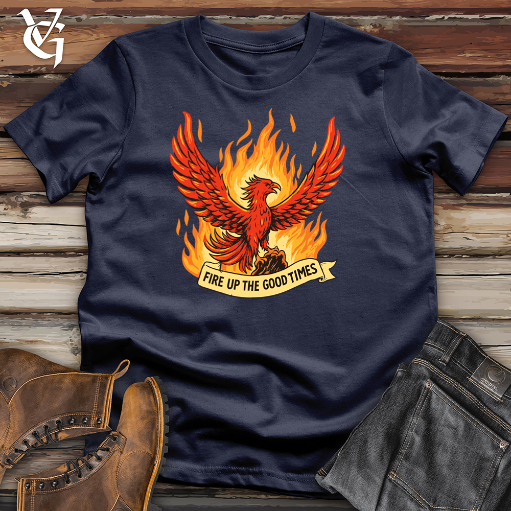 Viking Goods Flacon Flame Softstyle Tee Navy / S