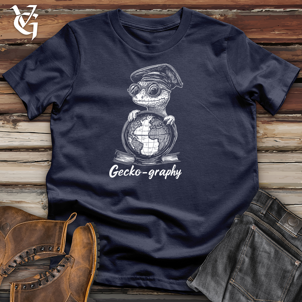 Viking Goods Geckography Softstyle Tee Navy / S