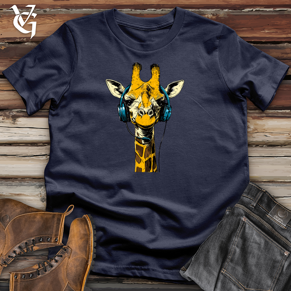 Viking Goods Giraffe Gamer Softstyle Tee Navy / S