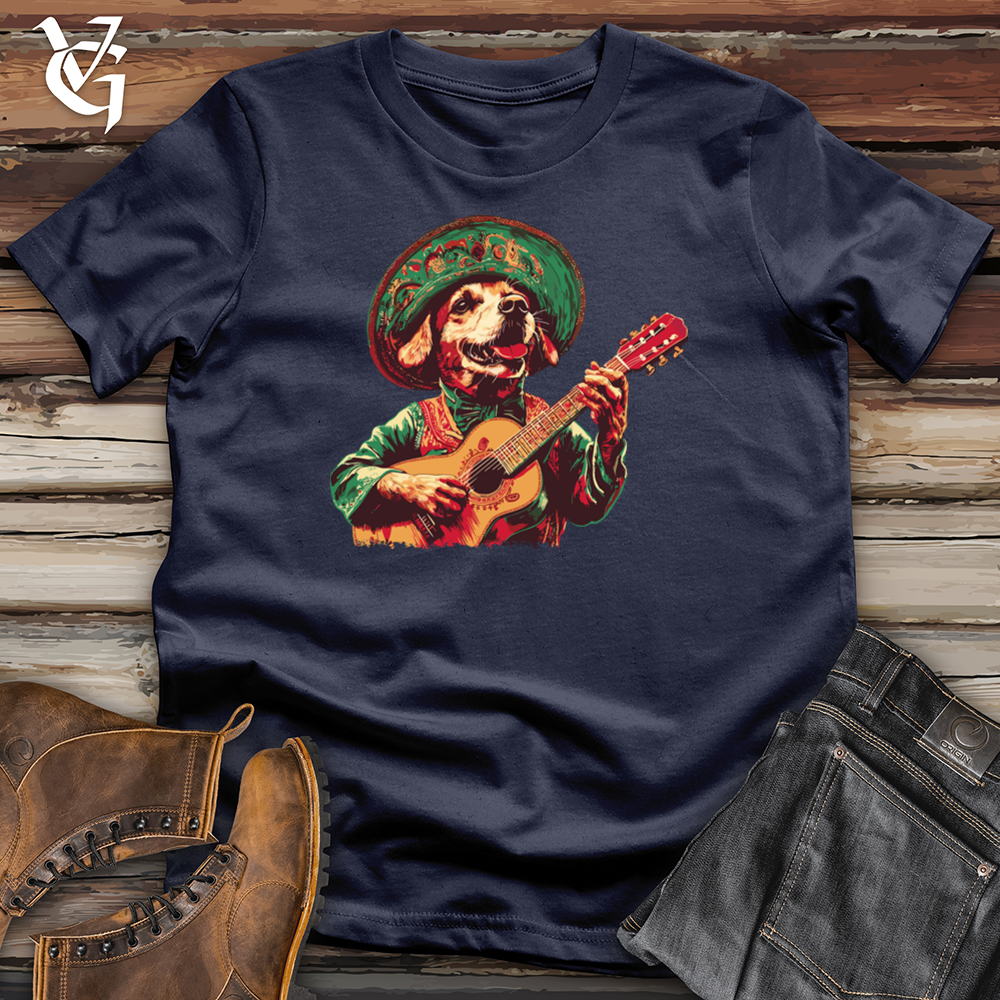 Viking Goods Golden Retriever Mariachi Softstyle Tee Navy / S