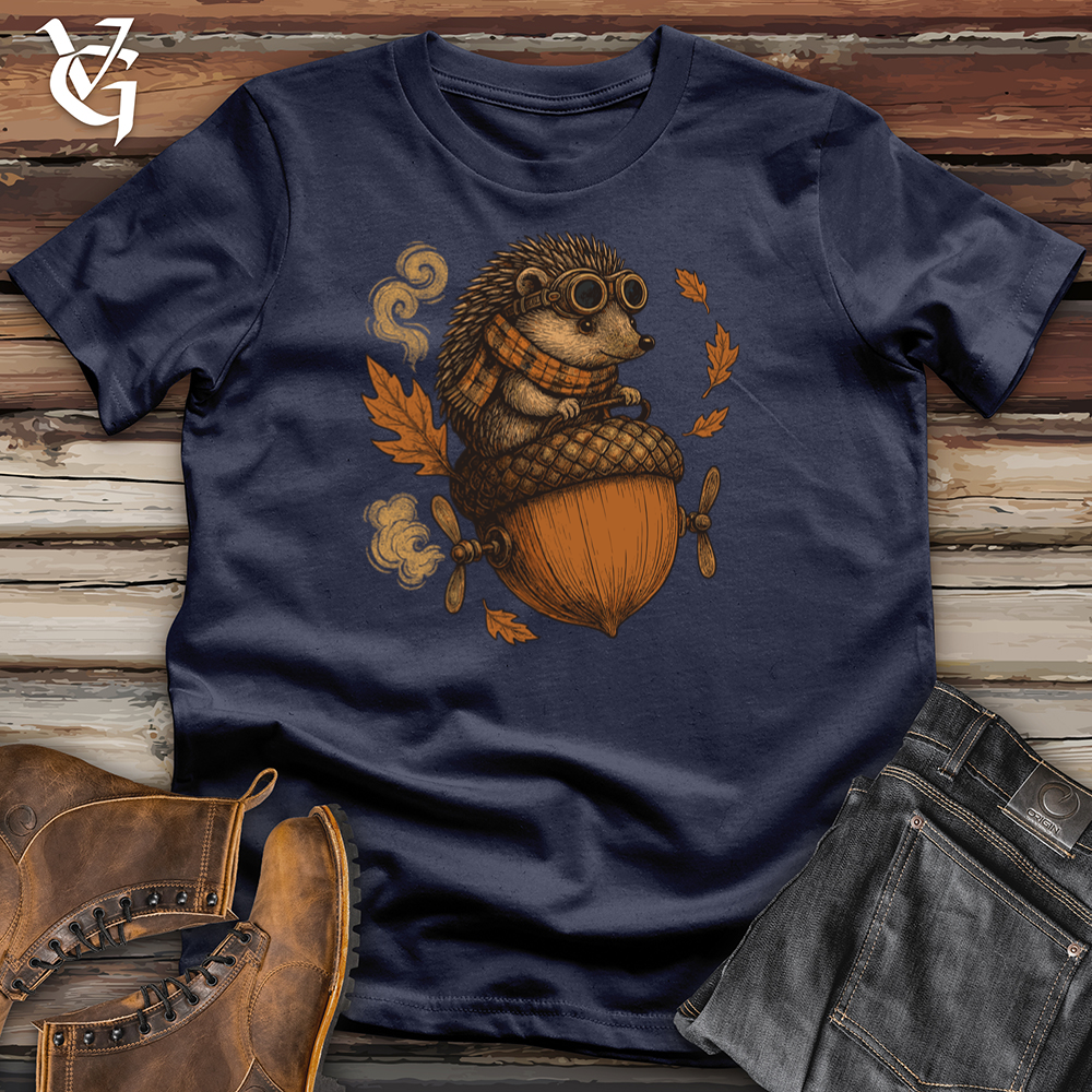 Viking Goods Hedgehog Acorn Helicopter Softstyle Tee Navy / S