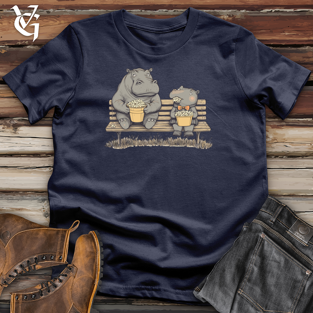 Viking Goods Hippo Popcorn Party Softstyle Tee Navy / S