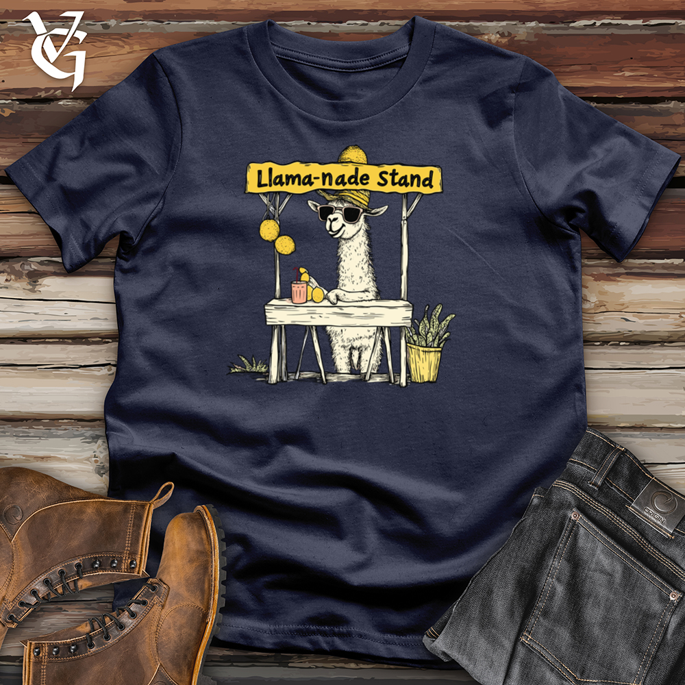 Viking Goods Llamanade Stand Softstyle Tee Navy / S