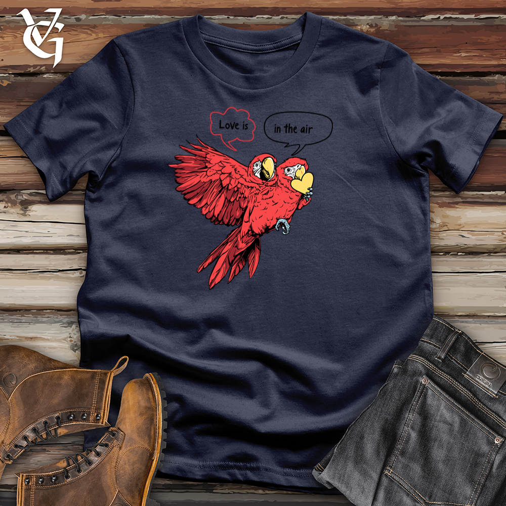 Viking Goods Love Is In The Air Parrots Softstyle Tee Navy / S