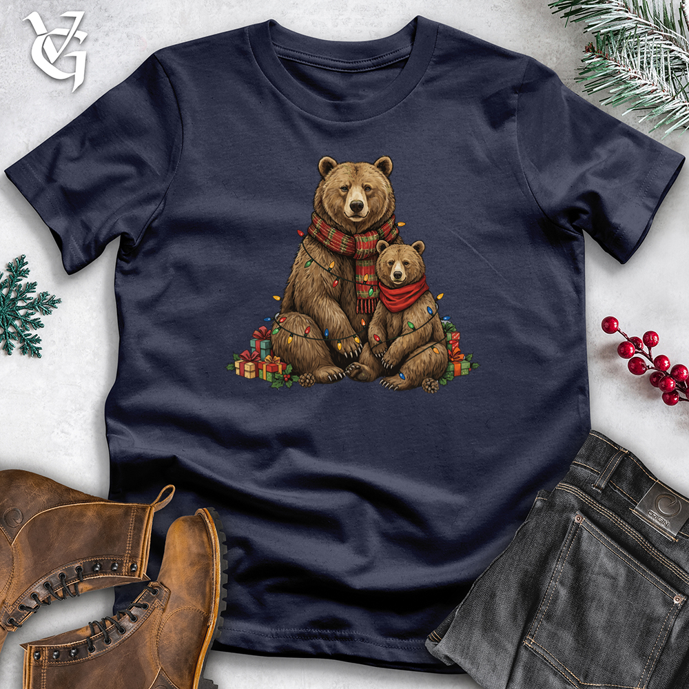 Viking Goods Mama Bear With Her Cub Softstyle Tee Navy / S