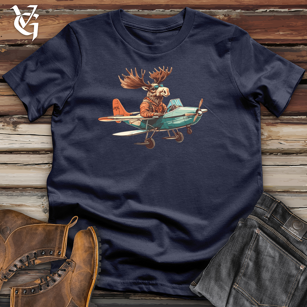 Viking Goods Maverick Moose Softstyle Tee Navy / S