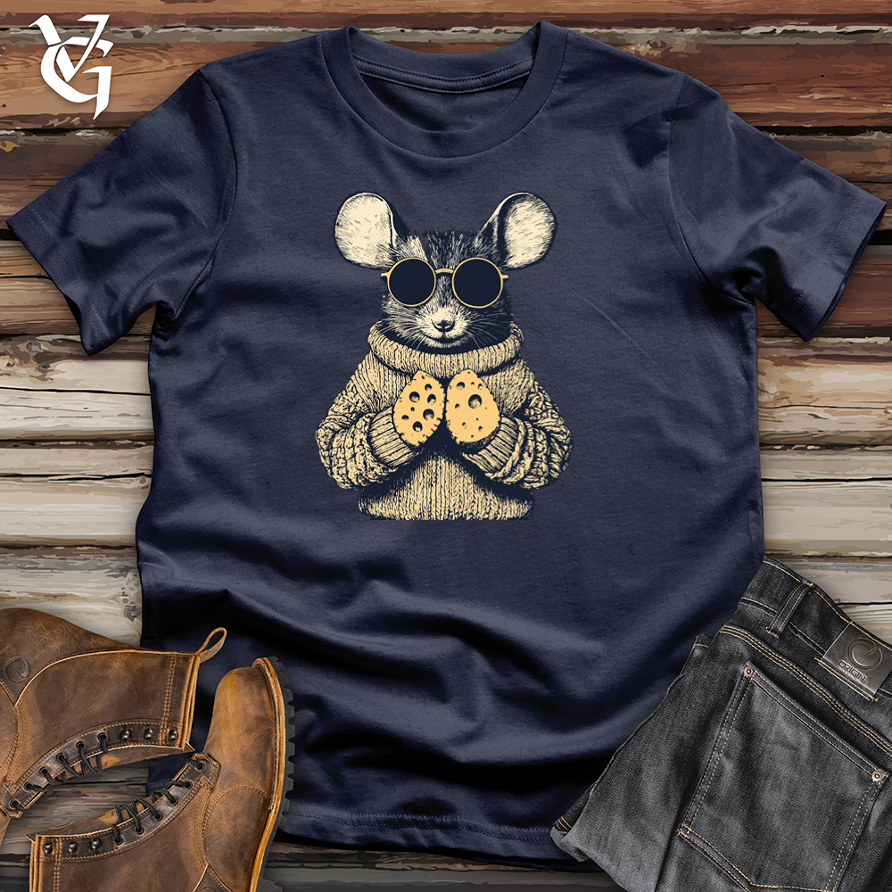 Viking Goods Mouse Cheese Hands Softstyle Tee Navy / S