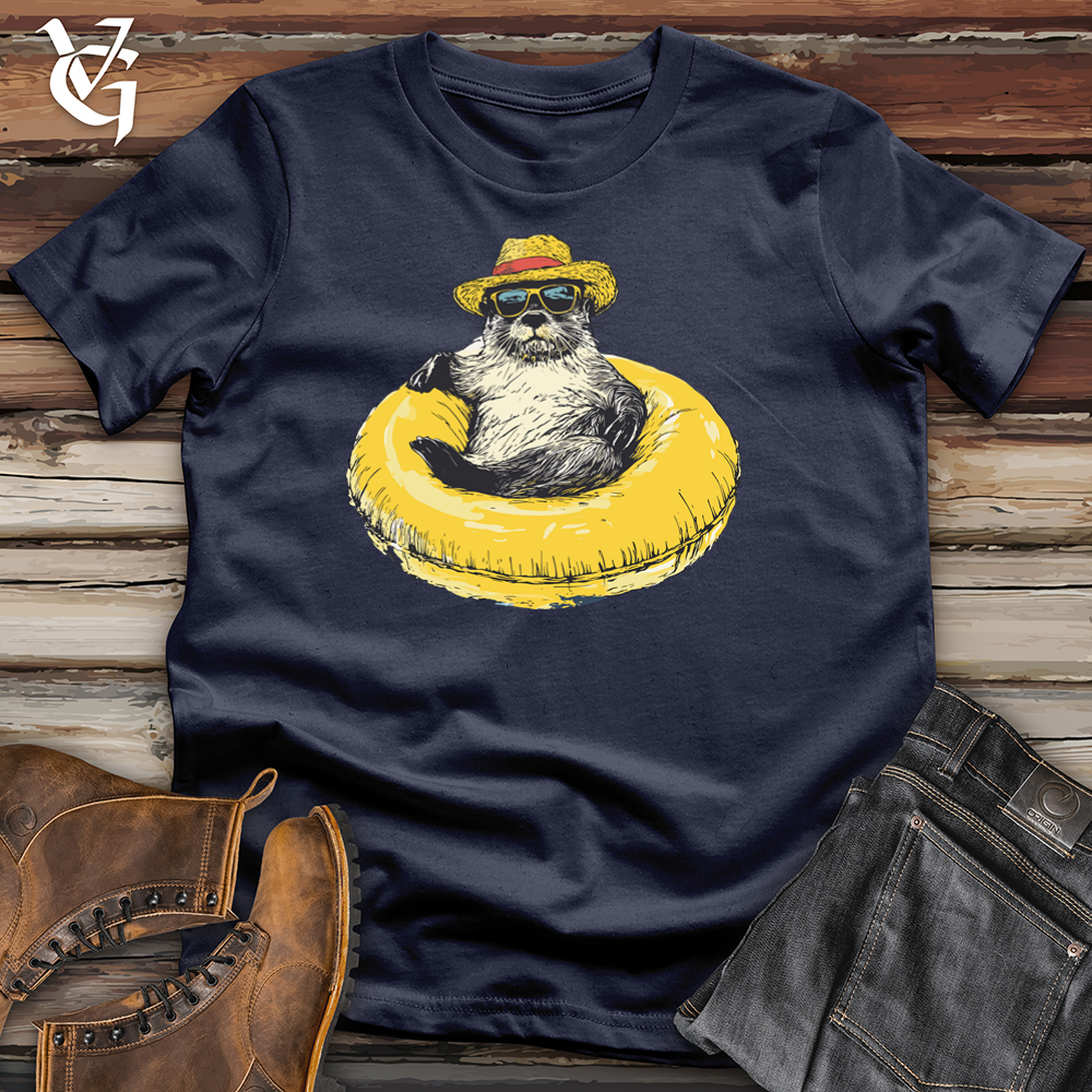 Viking Goods Otter Float Softstyle Tee Navy / S