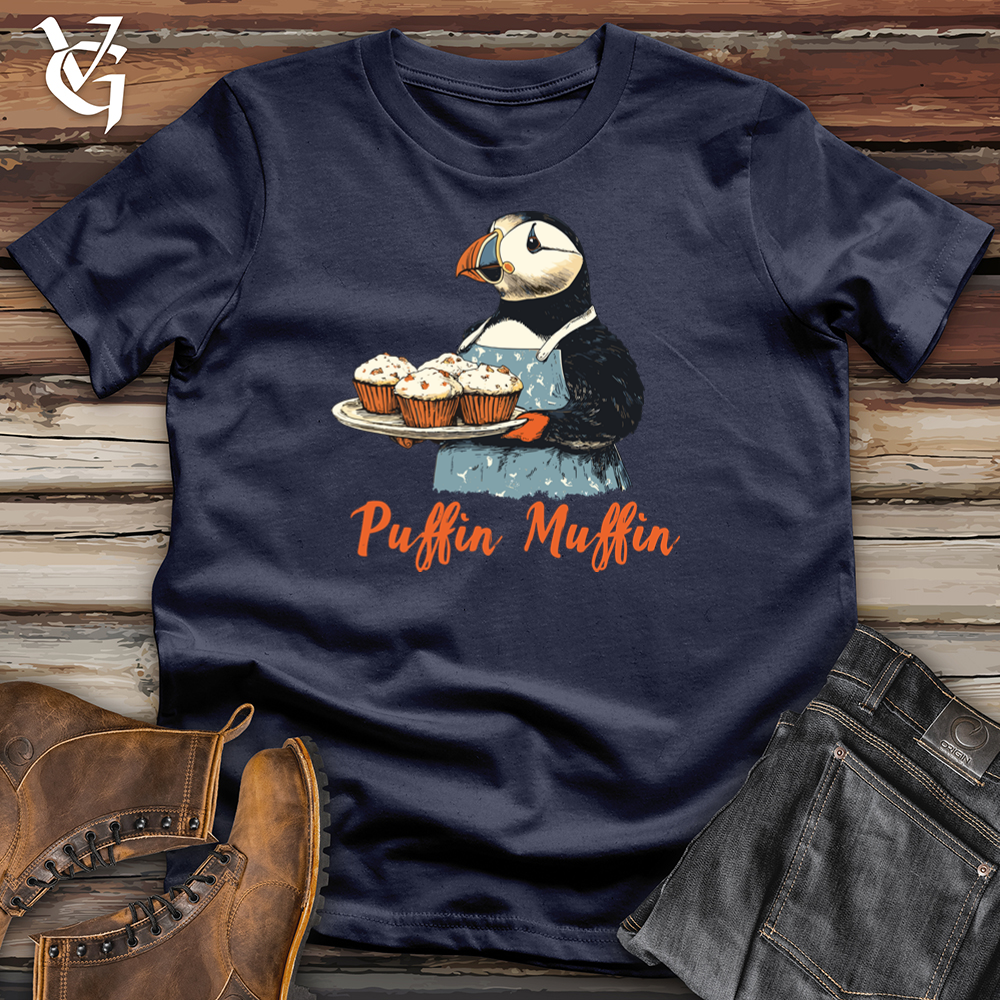 Viking Goods Puffin Muffin Softstyle Tee Navy / S