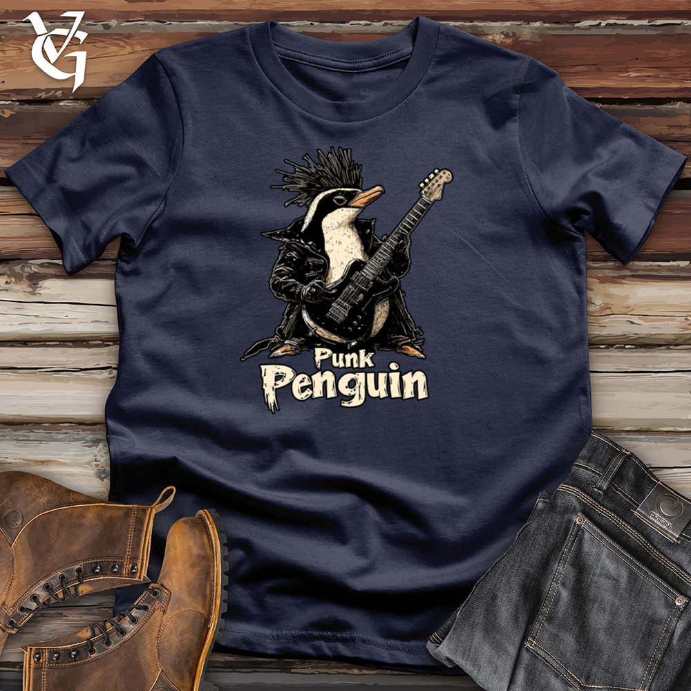 Viking Goods Punk Penguin Softstyle Tee Navy / S