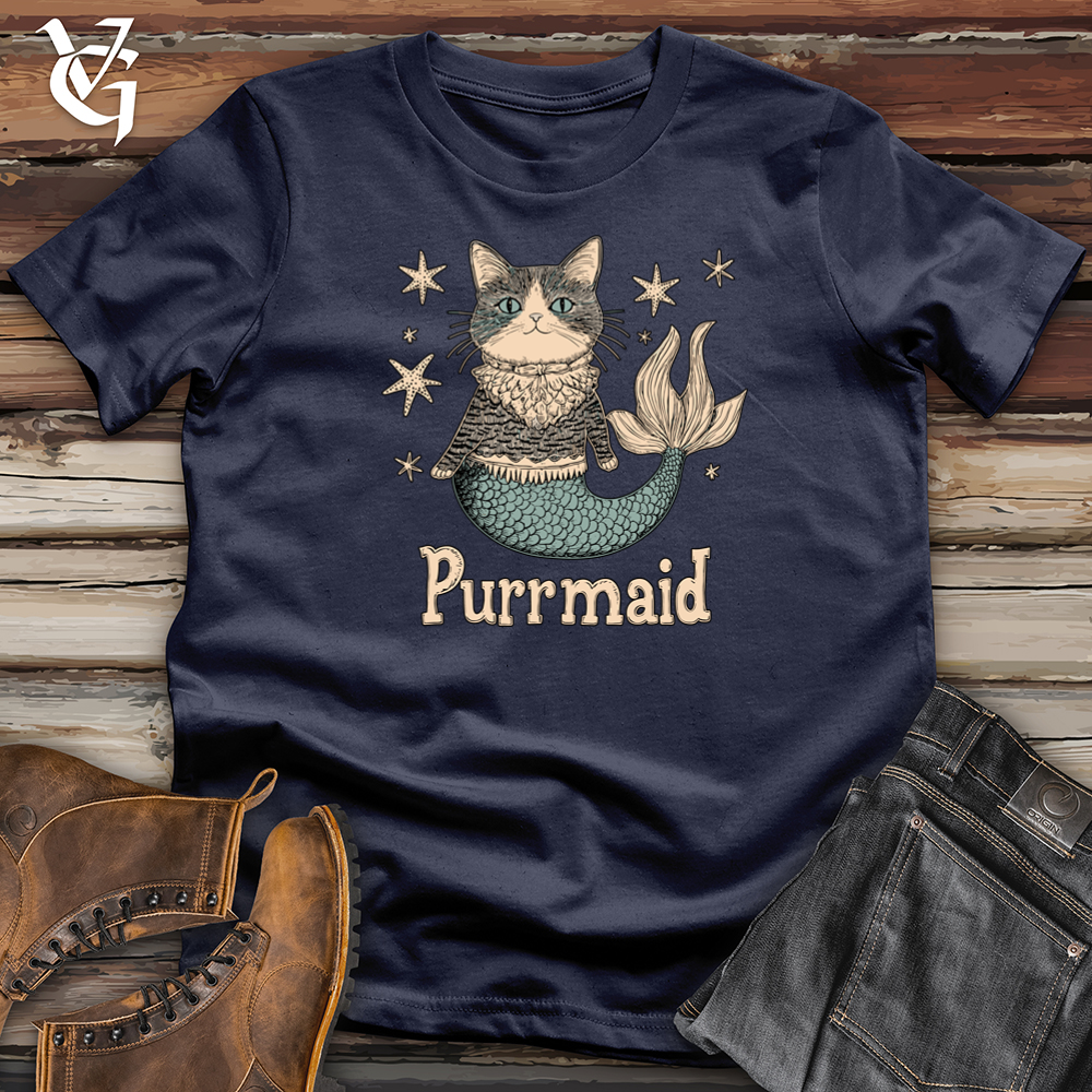 Viking Goods Purrmaid Softstyle Tee Navy / S