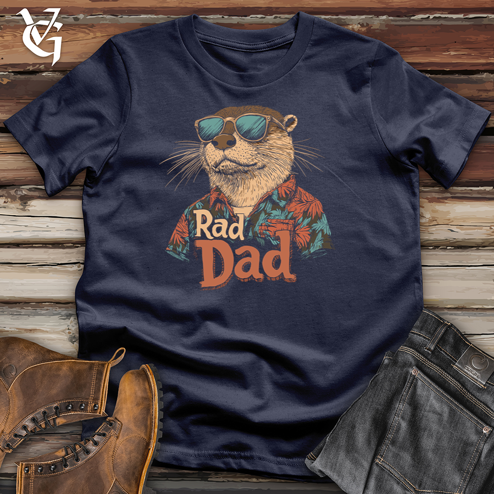 Viking Goods Rad Dad Otter Softstyle Tee Navy / S