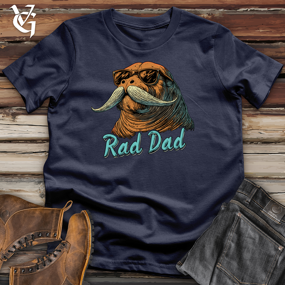 Viking Goods Rad Dad Walrus Softstyle Tee Navy / S