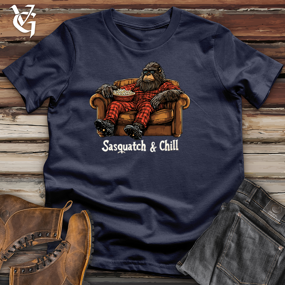 Viking Goods Sasquatch &amp; Chill Softstyle Tee Navy / S
