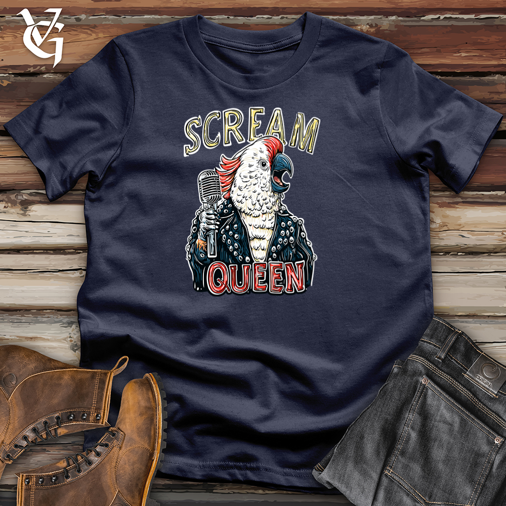 Viking Goods Scream Queen Cockatoo Softstyle Tee Navy / S
