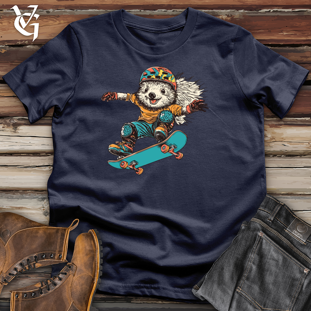 Viking Goods Skateboarding Raccoon Softstyle Tee Navy / S