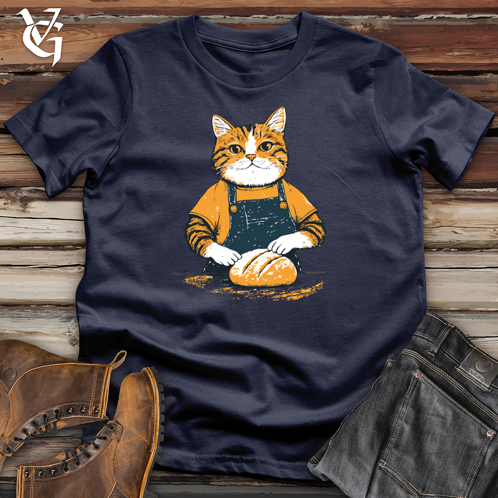 Viking Goods Sourdough Cat Softstyle Tee Navy / S