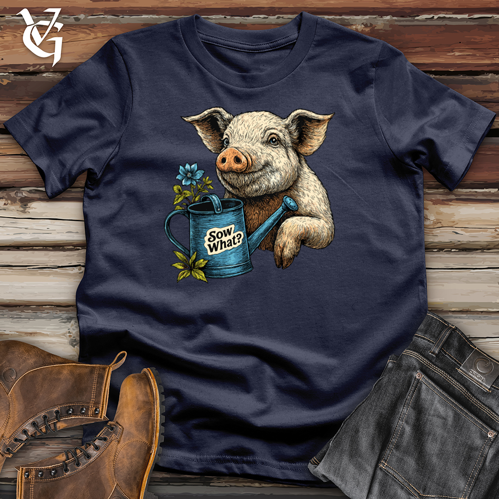 Viking Goods Sow What Pig Softstyle Tee Navy / S