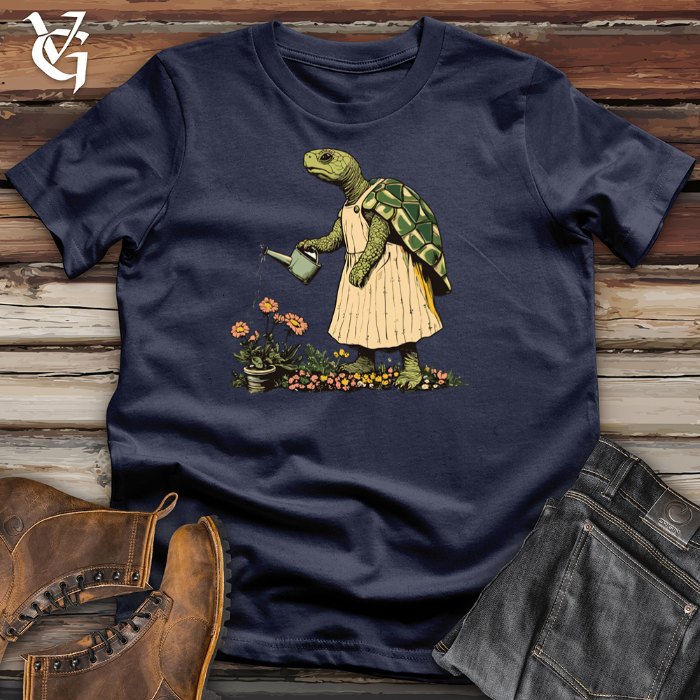 Viking Goods Turtle Gardener Softstyle Tee Navy / S